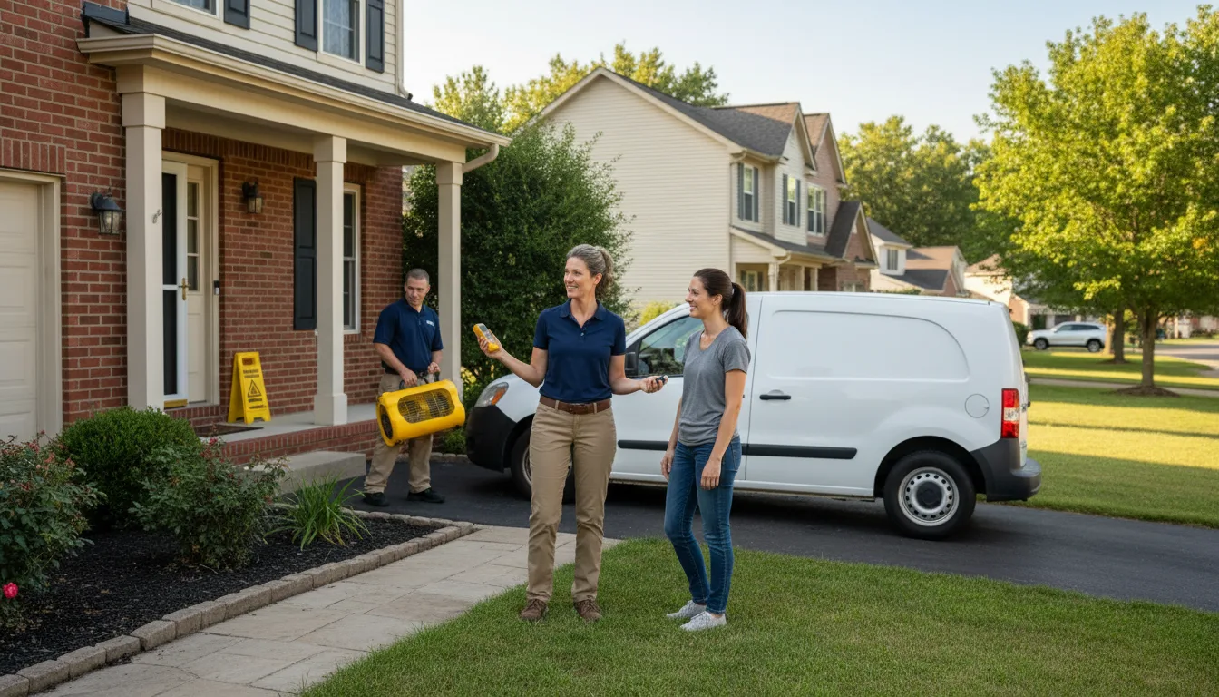 Water restoration image for Home Water Damage Repair in Brilliant, OH